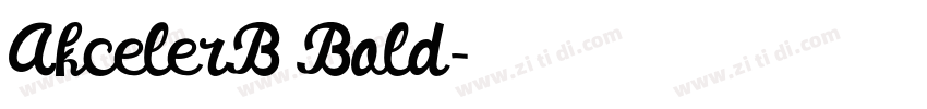 AkcelerB Bold字体转换